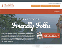 Tablet Screenshot of cityofnewberry.com